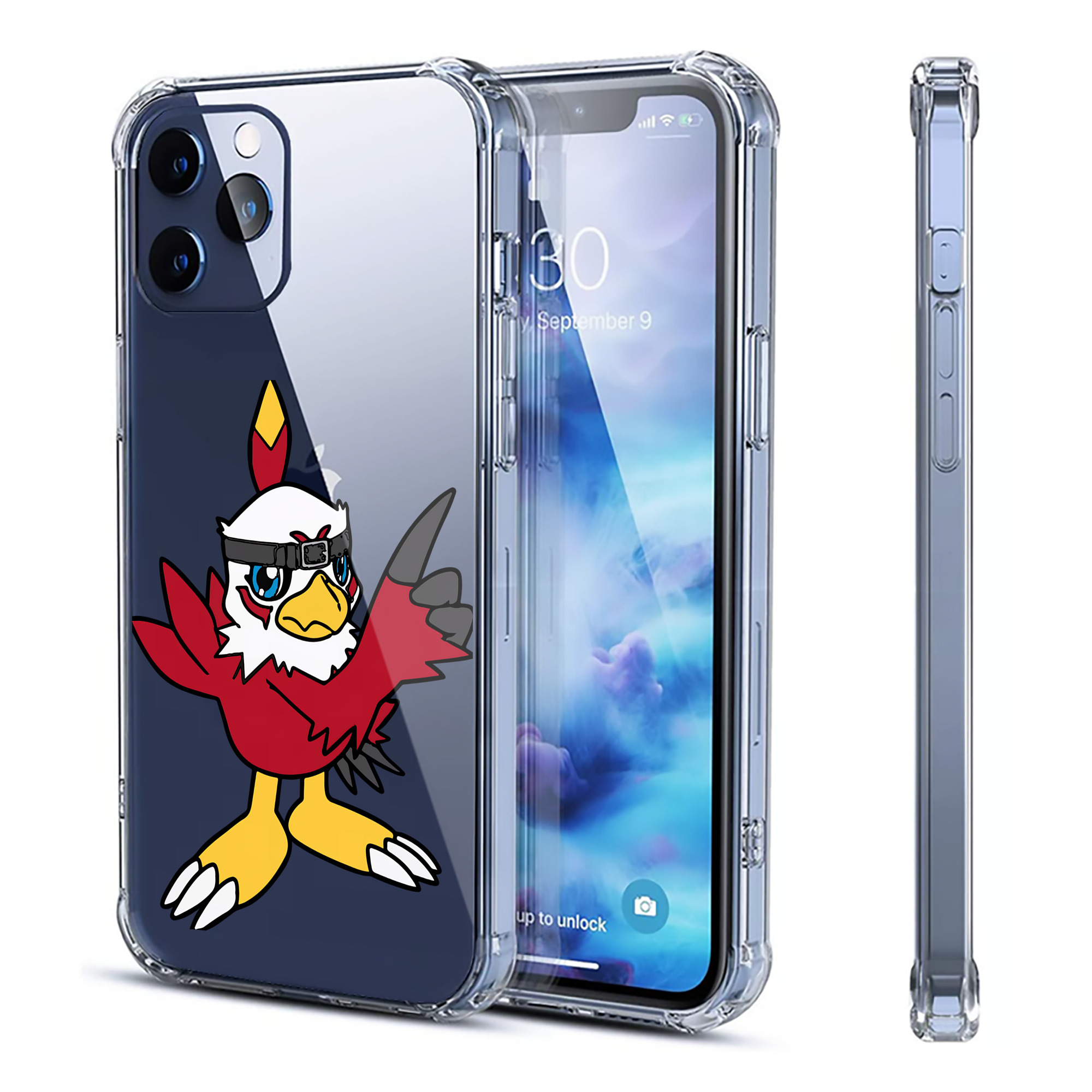 （画像用） Digimon デジタルモンスター/デジモン 【iPhone 12シリーズ対応】透明スマホケース（クリアソフトケース）